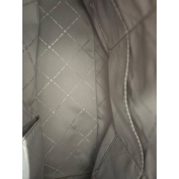 Michael Kors Blue Monogram Logo Tote Bag With Shoulder Straps - Picture 11 of 16